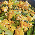 ゆきのおもち's cooksnap of when they made ☆栄養満点☆小松菜とひき肉の卵炒め.