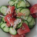 frootique's cooksnap of when they made トマトときゅうりとしらすの和風うまサラダ.