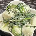 TinyKeek's cooksnap of when they made しゃきしゃきおかひじき♪はんぺんマヨあえ.