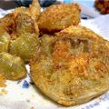 maroriro's cooksnap of when they made アメリカ南部の味　フライドグリーントマト.
