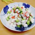 ルパンのかあさん☆彡's cooksnap of when they made 長芋と胡瓜とカニかまの白だし和え.