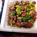 めぐ＊ぴぃ's cooksnap of when they made かぶの葉ごま油炒め納豆ご飯.
