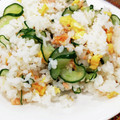 チェビス's cooksnap of when they made シロさんの鮭と卵ときゅうりのおすし.