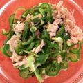 caruga's cooksnap of when they made 楽チン♪やみつき無限ピーマン！.