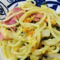 クックIJPNL0☆'s cooksnap of when they made 簡単節約ランチ☆めんつゆマヨ塩昆布パスタ.