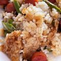 里部あみ's cooksnap of when they made アスパラガスとソーセージのバターライス.
