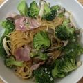 かおり♡♡♡'s cooksnap of when they made ベーコンとしめじの和風パスタ☆.