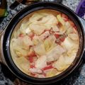 もぐらや00's cooksnap of when they made キャベツと豚肉の重ね蒸し～ライム風味～.