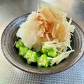 azbjbn's cooksnap of when they made 大根おろしと麺つゆでオクラ.