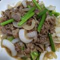 vivian1225's cooksnap of when they made 肉とニンニクの茎炒め(身内専用).