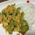 梨吉くん's cooksnap of when they made ★ゴーヤとひき肉のスパイシーカレー炒め★.