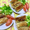 ふたごゆき's cooksnap of when they made ☆豚肉ときのこの春巻き♪.