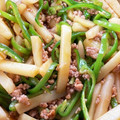 お塩と砂糖's cooksnap of when they made じゃがいも･ピーマン･豚ひき肉の甘辛炒め.