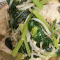手抜きクック's cooksnap of when they made 簡単早い♪鶏胸肉とチンゲン菜のマヨ炒め.