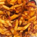 クックS5N2AF☆'s cooksnap of when they made 根菜たっぷり！秋茄子のボロネーゼパスタ.