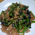クックJOEさん's cooksnap of when they made ピーマンと牛肉のわかめ炒め.
