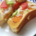 花時計咲いた's cooksnap of when they made 再現！コメダ珈琲店のピザトースト♪.