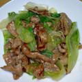クックJOEさん's cooksnap of when they made 旨★おウチ中華★豚肉とレタス炒め★お弁当.