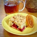 ごちそうちゃん's cooksnap of when they made ルバーブとオレンジのクランブルケーキ.