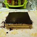 ニッシーマン's cooksnap of when they made オペラ風チョコレートケーキ.