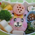 レアレアチーズ's cooksnap of when they made かわいいうさぎのキャラ弁.