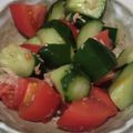 ヨシヨッシー's cooksnap of when they made トマトとキュウリのサラダ.