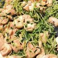 かめのたろう's cooksnap of when they made 鶏モモ肉と豆苗の炒め物.