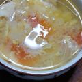 クックHJTK9C☆'s cooksnap of when they made レタスとトマトと卵のスープ.