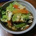 ramieru's cooksnap of when they made 小松菜の卵とじ.