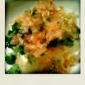 Ｅ－１０'s cooksnap of when they made 簡単★お豆腐のかいわれ大根乗せ.
