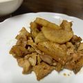Yummnoa's cooksnap of when they made 長芋と豚肉のピリ辛味噌炒め。.