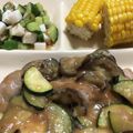 Akoping_SF's cooksnap of when they made 豚バラとズッキーニとなすのオイマヨ炒め.