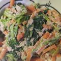 AirCat's cooksnap of when they made ほうれん草と人参とツナのゴママヨサラダ♡.