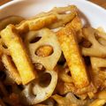 みるくとゆめ's cooksnap of when they made れんこんと油揚げの炒めもの〜ちょい甘.