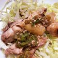 クックOX59B5☆'s cooksnap of when they made 蒸し鶏の中華風ソースがけ.