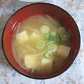 mmameco's cooksnap of when they made 玉ねぎのお味噌汁！！.