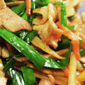 monjimari's cooksnap of when they made 豚バラごぼうとにらのにんにく醬油炒め.