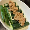 mi2sa9's cooksnap of when they made 簡単おつまみ♡肉味噌キュウリ♪.