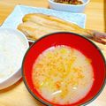 プー♡'s cooksnap of when they made ＊とろとろキャベツとベーコンの味噌汁＊.
