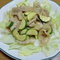 55才のおじさん's cooksnap of when they made 豚肉とズッキーニのピリ辛味噌マヨ炒め.