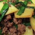 なみjjk's cooksnap of when they made ご飯のお供☆新じゃがと豆腐のひき肉炒め.