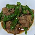 kimipyon's cooksnap of when they made 豚こまとインゲンの甘辛炒め♪.