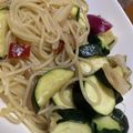 ﾌﾞﾚﾝﾀﾞ's cooksnap of when they made ズッキーニのペペロンチーノ.