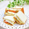 Satoco❋'s cooksnap of when they made おひとりさまのジェノベーゼでトマトサンド.