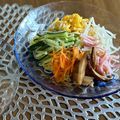 yesmama's cooksnap of when they made 冷やし中華（幼児向き）.