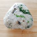 umi☆neco's cooksnap of when they made かぶの葉&塩昆布のおにぎり.