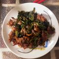 クック890HSE☆'s cooksnap of when they made ＊カリカリ豚こま小松菜おかか醤油和え＊.
