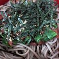 もものすけのまま's cooksnap of when they made ごま油香る✿叩き梅とねぎの冷製そば✿.