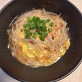 ほか弁ママ's cooksnap of when they made 節約！ふわふわ卵のもやしあんかけ丼！.