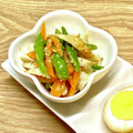 にきけん's cooksnap of when they made 時短！いんげん・にんじん・ちくわ胡麻和え.